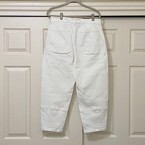 Everlane The Utility Barrel Pant in Bone - Size 14 - Picture 3 of 12